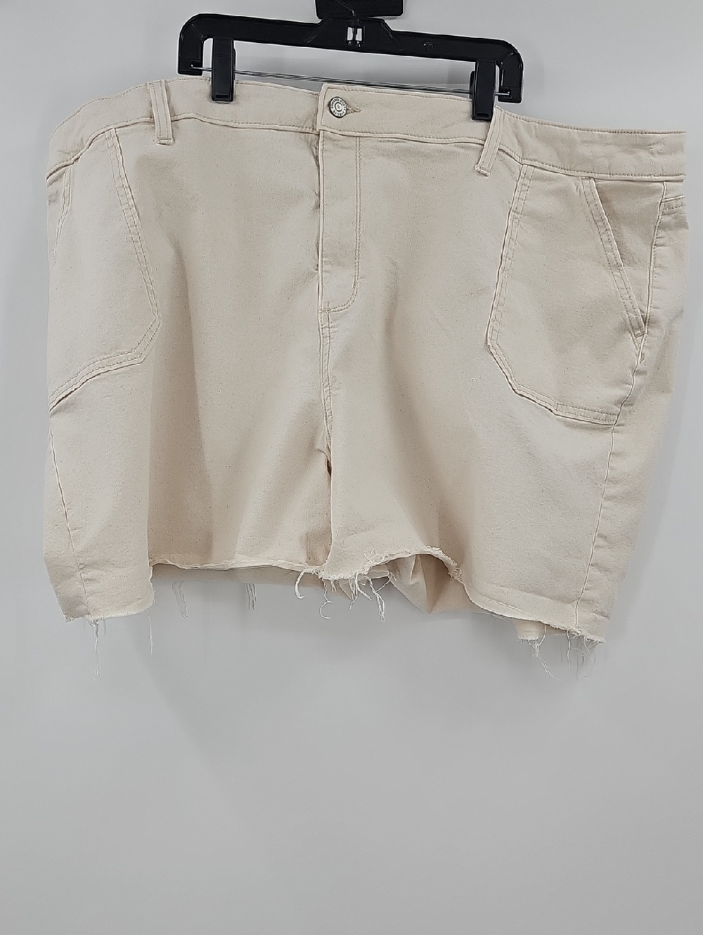 Sonoma Raw Hem Cream Denim Shorts Size 26 W